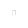 Buddha Jewelry Forward Motion Press Fit with CZ Gold Piercing Jewelry > Press Fit Buddha Jewelry White Gold