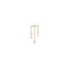 Buddha Jewelry Forward Motion Press Fit with CZ Gold Piercing Jewelry > Press Fit Buddha Jewelry Yellow Gold