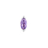 Buddha Jewelry Press Fit Zuri Amethyst Gold Piercing Jewelry > Press Fit Buddha Jewelry White Gold  