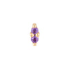 Buddha Jewelry Press Fit Mishka 2 Amethyst Gold Piercing Jewelry > Press Fit Gold Buddha Jewelry Yellow Gold  