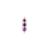 Buddha Jewelry Press Fit Mishka 3 Amethyst Gold Piercing Jewelry > Press Fit Buddha Jewelry Yellow Gold