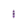 Buddha Jewelry Press Fit Mishka 3 Amethyst Gold Piercing Jewelry > Press Fit Buddha Jewelry White Gold