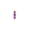 Buddha Jewelry Press Fit Mishka 3 Amethyst Gold Piercing Jewelry > Press Fit Buddha Jewelry Rose Gold