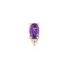 Buddha Jewelry Press Fit Desden Amethyst + CZ Gold Piercing Jewelry > Press Fit Gold Buddha Jewelry Rose Gold  