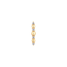 Buddha Jewelry Press Fit Chance CZ Gold Piercing Jewelry > Press Fit Buddha Jewelry Yellow Gold