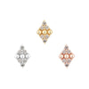 Buddha Jewelry Press Fit Lustre CZ Gold Piercing Jewelry > Press Fit Buddha Jewelry   