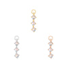 Buddha Jewelry XOXO Charm Rainbow Moonstone Gold Piercing Jewelry > Charm Buddha Jewelry   