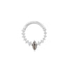 Buddha Jewelry Phantom Clicker Grey Diamond Gold Piercing Jewelry > Clicker Buddha Jewelry White Gold  