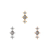 Buddha Jewelry Press Fit Ghost Flower Grey Diamond Gold Piercing Jewelry > Press Fit Buddha Jewelry