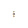 Buddha Jewelry Press Fit Ghost Flower Grey Diamond Gold Piercing Jewelry > Press Fit Buddha Jewelry Yellow Gold  