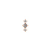 Buddha Jewelry Press Fit Ghost Flower Grey Diamond Gold Piercing Jewelry > Press Fit Buddha Jewelry Rose Gold