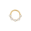 Buddha Jewelry Ariana Clicker Rainbow Moonstone Gold Piercing Jewelry > Clicker Buddha Jewelry Yellow Gold 5/16" 