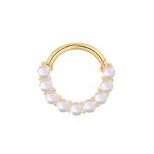  Buddha Jewelry Revel Clicker Rainbow Moonstone Gold Piercing Jewelry > Clicker Buddha Jewelry Yellow Gold  