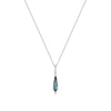 RION x Buddha Jewelry Access Gold Necklace with London Blue Topaz Necklaces RION x Buddha Jewelry