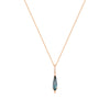 RION x Buddha Jewelry Access Gold Necklace with London Blue Topaz Necklaces RION x Buddha Jewelry