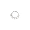 Buddha Jewelry Heartthrob CZ Clicker Gold Piercing Jewelry > Clicker Buddha Jewelry White Gold 16g 5/16"