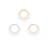 Buddha Jewelry High Tide Clicker with Mother of Pearl Gold Piercing Jewelry > Clicker Buddha Jewelry