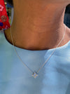 Liven Co. Gold Compass Necklace with Moonstone and Diamonds