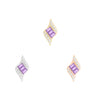 Buddha Jewelry Intrigue Gold Press Fit with Amethyst Piercing Jewelry > Press Fit Buddha Jewelry