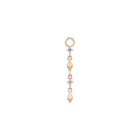Buddha Jewelry Ischia Charm CZ Gold Piercing Jewelry > Charm Buddha Jewelry Rose Gold  