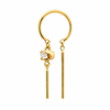 Jack + G Single Baby Chime Earring with Diamond Earrings-Standard Jack + G