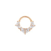Buddha Jewelry Legacy Clicker CZ Gold Piercing Jewelry > Clicker Buddha Jewelry Rose Gold  