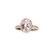 Liven Co. Morganite Finger Ring with Diamonds Gold Finger Rings Liven Co.   