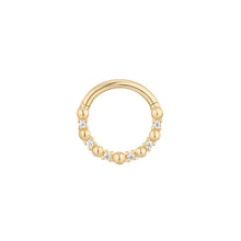  Buddha Jewelry Love Is Love CZ Clicker Gold Piercing Jewelry > Clicker Buddha Jewelry Yellow Gold 16g 5/16"