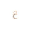 Buddha Jewelry Lunette Charm CZ Gold Piercing Jewelry > Charm Buddha Jewelry Rose Gold  