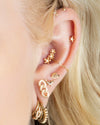 Buddha Jewelry Hoku Star Gold Press Fit with Diamond Piercing Jewelry > Press Fit Buddha Jewelry