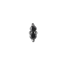  Buddha Jewelry Press Fit Mishka 2 Black Diamond Rhodium and Gold Piercing Jewelry > Press Fit Buddha Jewelry   