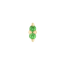  Buddha Jewelry Press Fit Mishka 2 Tsavorite Gold Piercing Jewelry > Press Fit Gold Buddha Jewelry Yellow Gold  