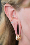Buddha Jewelry Cultivate Gold Press Fit with Turquoise Piercing Jewelry > Press Fit Buddha Jewelry