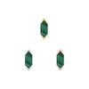 Buddha Jewelry Mystic Gold Press Fit with Malachite Piercing Jewelry > Press Fit Buddha Jewelry