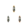 Buddha Jewelry Mystic Gold Press Fit with Moss Agate Piercing Jewelry > Press Fit Buddha Jewelry