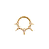 Buddha Jewelry Neoteric Gold Clicker with CZ Piercing Jewelry > Clicker Buddha Jewelry