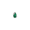 Buddha Jewelry Occasion Press Fit with Emerald (Lab Grown) Gold Piercing Jewelry > Press Fit Buddha Jewelry White Gold