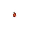 Buddha Jewelry Occasion Press Fit with Garnet Gold Piercing Jewelry > Press Fit Buddha Jewelry White Gold
