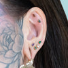 Buddha Jewelry Occasion Press Fit with Garnet Gold Piercing Jewelry > Press Fit Buddha Jewelry