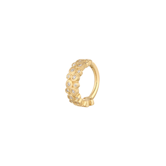 Buddha Jewelry Opulent CZ Clicker Gold Piercing Jewelry > Clicker Buddha Jewelry Yellow Gold 16g 5/16"