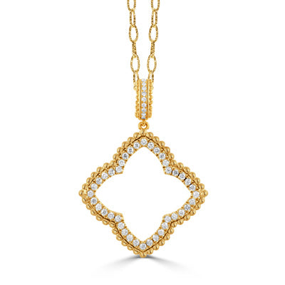 Doves by Doron Paloma Byzantine Diamond Necklace Gold Necklaces Doves By Doron Paloma Yellow Gold  