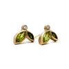 Jennifer Dawes Vine Bud Earrings with Tourmaline Peridot and Diamond