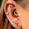 Buddha Jewelry High Tide Clicker with Mother of Pearl Gold Piercing Jewelry > Clicker Buddha Jewelry