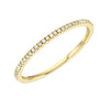 Liven Co. Thin Diamond Halfway Band Gold Finger Ring Liven Co. Yellow Gold 6.5 