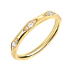 Liven Co. Past, Present and Future Band Gold Finger Rings Liven Co. Yellow Gold 6.5
