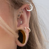Buddha Jewelry High Tide Clicker with Mother of Pearl Gold Piercing Jewelry > Clicker Buddha Jewelry