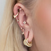 Buddha Jewelry Arise Clicker with Mother of Pearl Gold Piercing Jewelry > Clicker Buddha Jewelry