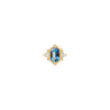 Buddha Jewelry Reyna Gold Press Fit with London Blue Topaz Piercing Jewelry > Press Fit Buddha Jewelry