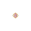 Buddha Jewelry Reyna Gold Press Fit with Pink Tourmaline Piercing Jewelry > Press Fit Buddha Jewelry