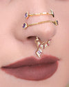 Buddha Jewelry Reyna Gold Press Fit with Amethyst Piercing Jewelry > Press Fit Buddha Jewelry